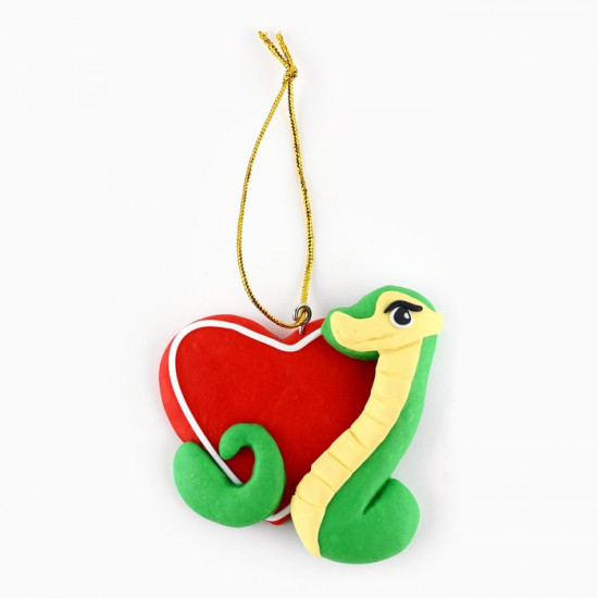 Ёлочная игрушка новогодняя «Змейка»