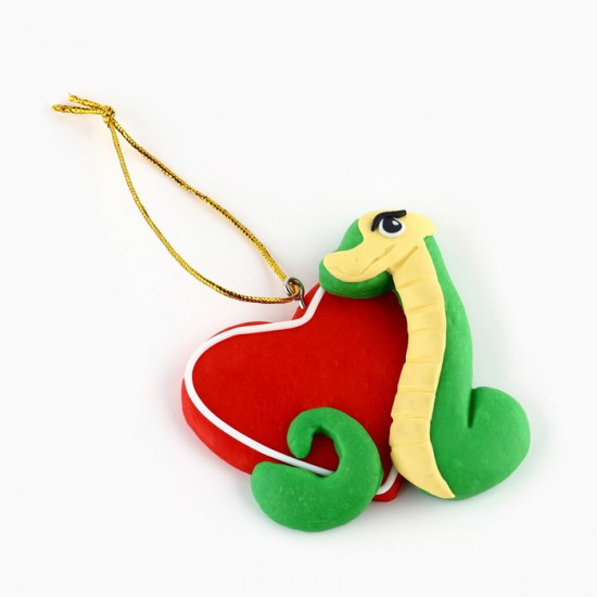 Ёлочная игрушка новогодняя «Змейка»