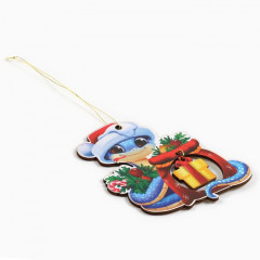 Ёлочная игрушка новогодняя «Новогодний змейка» - Фото 2