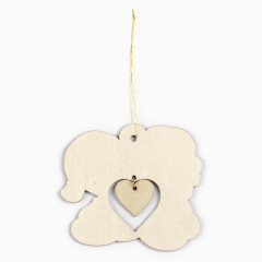 Ёлочная игрушка новогодняя «Сердечко» - Фото 3