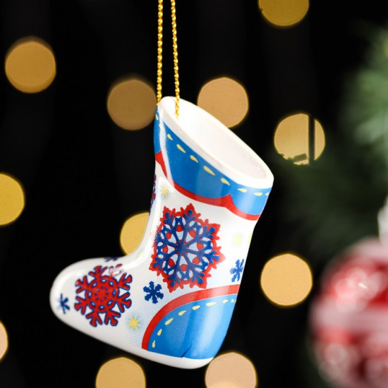 Ёлочная игрушка «Валенок»