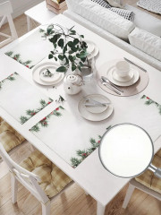 Набор салфеток сервировочных «Двухстороннее рождественское оформление» - Фото 1