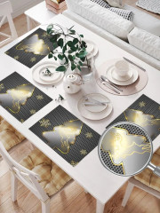 Набор салфеток сервировочных «Золотая ель» - Фото 1