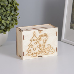 Новогодняя копилка «Змея у ёлки» - Фото 2