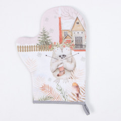 Варежка-прихватка «Звери в городе» - Фото 2