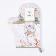 Варежка-прихватка «Звери в городе» - Фото 4