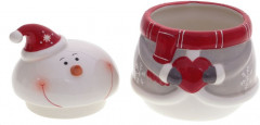 Конфетница с крышкой «Веселый снеговик» - Фото 1
