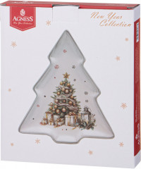 Тарелка в форме ёлки «С Новым годом!» - Фото 1