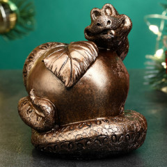 Фигурка сувенирная «Змея на яблоке» - Фото 1