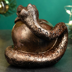 Фигурка сувенирная «Змея на яблоке» - Фото 2