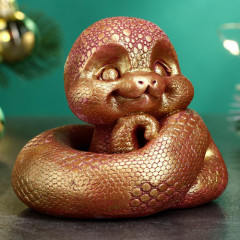 Фигурка сувенирная «Змея Хвостатик» - Фото 1