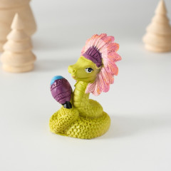 Фигурка сувенирная «Змея-индеец с маракасом» - Фото 2