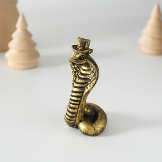 Фигурка сувенирная «Кобра в цилиндре»