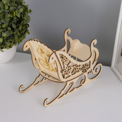 Шкатулка-сани «Змея. Снежинки» - Фото 3