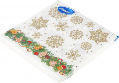 Набор салфеток бумажных двухслойных «Еловое украшение» - Фото 4