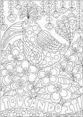 Creative Haven Fanciful Birds Coloring Book - Фото 5