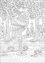 Creative Haven Fanciful Birds Coloring Book - Фото 9