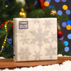 Набор салфеток бумажных «Снегопад» - Фото 3