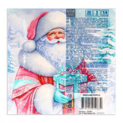 Набор салфеток бумажных «Дедушка Мороз» - Фото 2