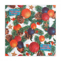 Набор салфеток бумажных «Шишки-шарики» - Фото 1