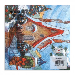 Набор салфеток бумажных «Зимний домик» - Фото 2