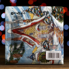 Набор салфеток бумажных «Зимний домик» - Фото 4