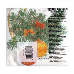 Набор салфеток бумажных «Новогодний кант» - Фото 2