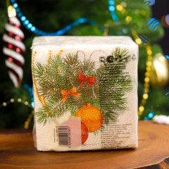 Набор салфеток бумажных «Новогодний кант» - Фото 4