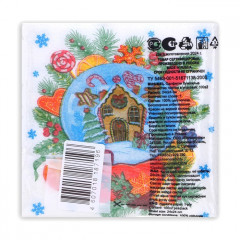 Набор салфеток бумажных «Снежный шар» - Фото 2