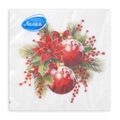 Набор салфеток бумажных «Новогодняя композиция» - Фото 1