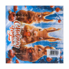 Набор салфеток бумажных «Новогодние белочки» - Фото 2