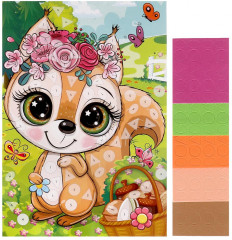 Геометрическая мозаика «Белочка» - Фото 1