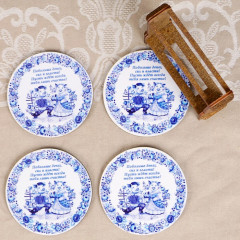 Набор подставок под горячее «Свинки. Гжель» (4 шт.) - Фото 2