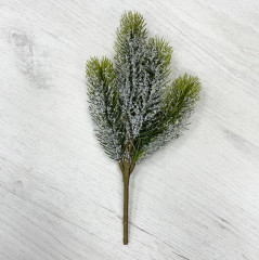 Изделие декоративное «Ветка еловая в инее» - Фото 1