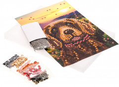 Картина из пайеток «Собака» - Фото 1