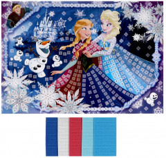 Аппликация. Мозаика мягкая «Снежная принцесса» - Фото 1