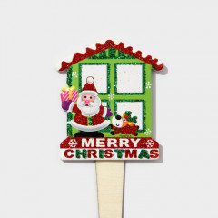 Топпер декоративный «Домик и Дед Мороз» - Фото 3