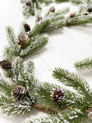 Гирлянда еловая в инее - Фото 2