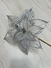 Изделие декоративное «Веточка с пуансеттией» - Фото 1