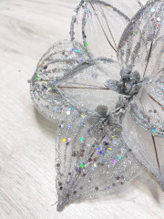 Изделие декоративное «Веточка с пуансеттией» - Фото 2