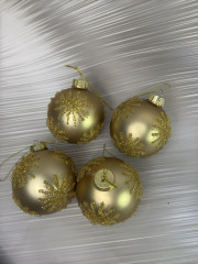 Набор елочных игрушек «Золотые снежинки» - Фото 6