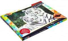 Картина по номерам «Белые тигры» - Фото 1