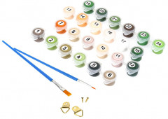 Картина по номерам «Белые тигры» - Фото 4