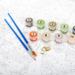 Картина по номерам «Белые тигры» - Фото 5