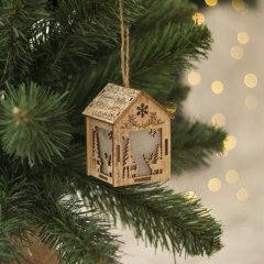 Подвеска световая «Домик с оленем» - Фото 1