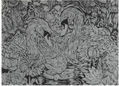 Скретчинг-гравюра «Лебеди» - Фото 2