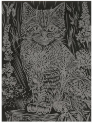 Набор для скретчинга «Котик в цветах» - Фото 2