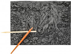 Скретчинг-гравюра «Лошади» - Фото 2