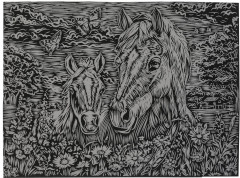 Скретчинг-гравюра «Лошади» - Фото 3