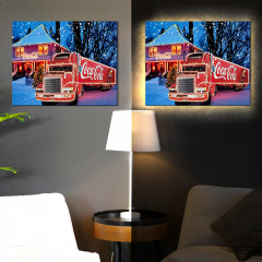 Картина по номерам с подсветкой «Новый год к нам мчится» - Фото 1